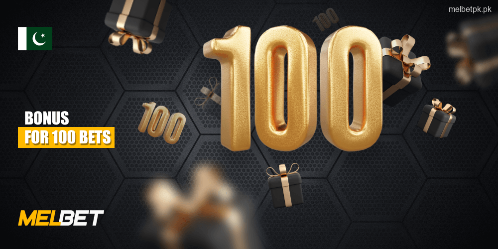 Melbet rewards its active players and therefore gives a bonus to those users who have made 100 bets